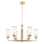 Люстра с 6-ю цилиндрическими стеклянными плафонами Jeanette варинант исполнения - 1 | Loft Concept в Воронеже