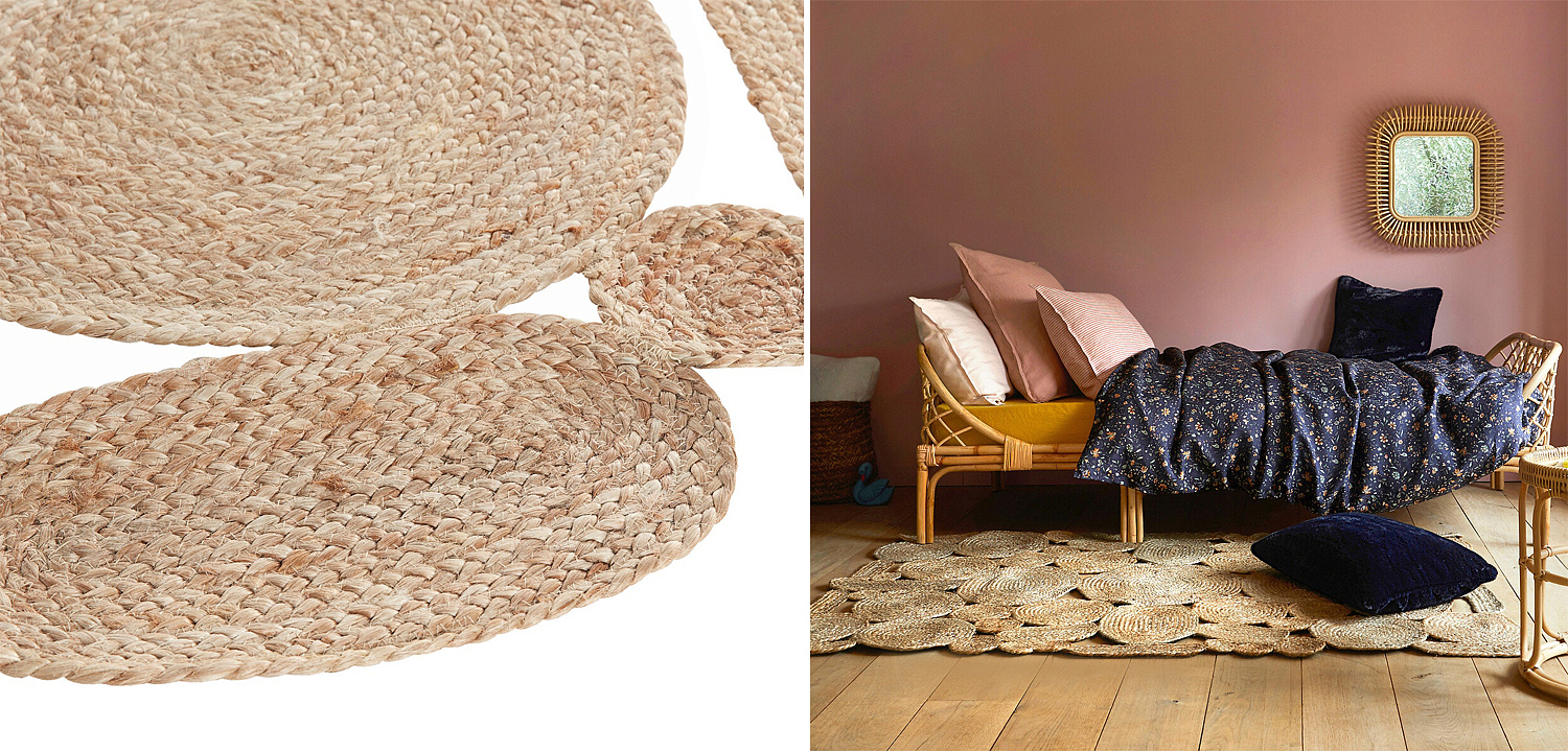 Ковер Carpet Jute Circles 100% джут Ковер Carpet Jute Circles 100% джут - Loft-Concept в Воронеже