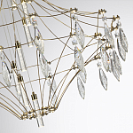 Люстра подвесная из металла с прозрачными подвесками из хрусталя Quasar 93 варинант исполнения - 3 | Loft Concept в Воронеже