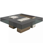 Дизайнерский журнальный стол с квадратной столешницей на 3-х ножках Oloha варинант исполнения - 1 | Loft Concept в Воронеже