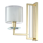 Бра с геометрическим каркасом из металла и цилиндрическим стеклянным плафоном Laurent варинант исполнения - 5 | Loft Concept в Воронеже