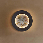 Бра в форме диска цвета латунь Brass Borders варинант исполнения - 5 | Loft Concept в Воронеже