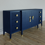 Большой Комод-буфет Elsa Dreams Blue с ящиками варинант исполнения - 3 | Loft Concept в Воронеже