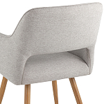 Стул в рогожке серого цвета NEASAN STOOL варинант исполнения - 6 | Loft Concept в Воронеже