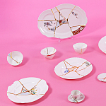 Десертная тарелка Seletti Kintsugi варинант исполнения - 2 | Loft Concept в Воронеже