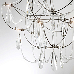 Люстра с каркасом из тонких металлических нитей и хрустальными подвесками Crystal Metal Threads Chandelier 40 варинант исполнения - 4 | Loft Concept в Воронеже
