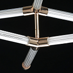 Люстра с геометрической конструкцией из вытянутых цилиндрических плафонов Hex Scaffold  варинант исполнения - 9 | Loft Concept в Воронеже