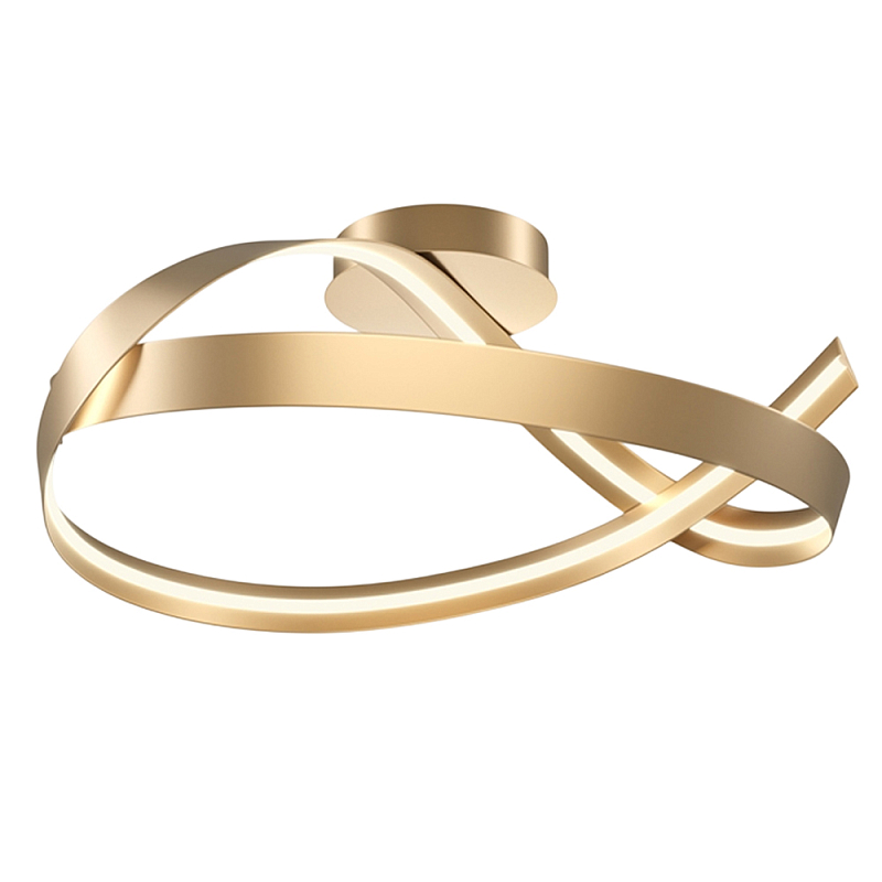 Потолочный светильник Plons 3000К 34Вт Латунь Белый в Воронеже | Loft Concept 