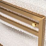 Стул букле бежевый с каркасом цвета матовое золото Tactility варинант исполнения - 3 | Loft Concept в Воронеже