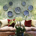 Обои ручная роспись Temple Newsam Mercury Grey варинант исполнения - 4 | Loft Concept в Воронеже