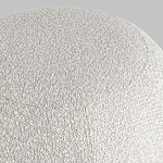 Пуф в ткани букле молочного цвета Pikelet варинант исполнения - 5 | Loft Concept в Воронеже