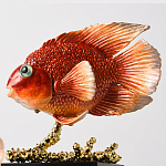 Статуэтка декоративная Рыбка-попугай Inhabitants of the Seas варинант исполнения - 5 | Loft Concept в Воронеже