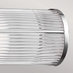 Бра для ванных комнат горизонтальное с 2-мя прозрачными рифлеными цилиндрическими плафонами Feiss варинант исполнения - 4 | Loft Concept в Воронеже