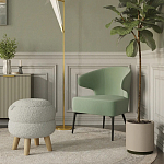 Современное мягкое кресло на металлических ножках Rakush Pistachio варинант исполнения - 8 | Loft Concept в Воронеже