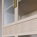 Витрина Primo со стеклянными фасадами и 2 ящиками Светлый дуб варинант исполнения - 6 | Loft Concept в Воронеже