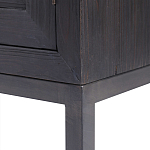 Тумба черная из дерева двухдверная Geometric Double Door Nightstand варинант исполнения - 3 | Loft Concept в Воронеже