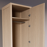 Узкий Шкаф Primo с 2 выдвижными ящиками Светлый дуб варинант исполнения - 6 | Loft Concept в Воронеже