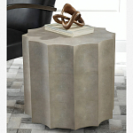 Приставной стол бежевый Stingray Skin Table кожа варинант исполнения - 1 | Loft Concept в Воронеже