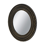 Зеркало круглое с текстурированным дизайном рамы Helios варинант исполнения - 2 | Loft Concept в Воронеже