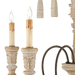 Люстра с состаренными резными элементами Big Graceful Profile варинант исполнения - 1 | Loft Concept в Воронеже