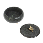 Шкатулка круглая из натурального камня змеевик Stone Casket варинант исполнения - 4 | Loft Concept в Воронеже