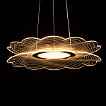 Люстра с прозрачным волнистым плафоном в форме цветка Ethereal Bloom варинант исполнения - 7 | Loft Concept в Воронеже