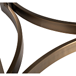 Столик журнальный с круглой мраморной столешницей Unique Stone Design варинант исполнения - 5 | Loft Concept в Воронеже