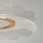 Люстра с прозрачным волнистым плафоном в форме цветка Ethereal Bloom варинант исполнения - 10 | Loft Concept в Воронеже