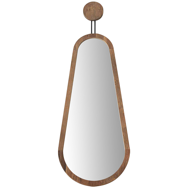 Зеркало в  деревянной раме Pear Wooden Mirror Коричневый Черный в Воронеже | Loft Concept 