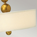 Люстра подвесная с белым тканевым цилиндрическим абажуром и декоративными шарами Hinkley варинант исполнения - 11 | Loft Concept в Воронеже