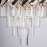 Люстра многоярусная с переплетенными металлическими элементами черного и золотого цвета и прозрачными хрустальными подвесками Empire Chandelier Crystal варинант исполнения - 8 | Loft Concept в Воронеже