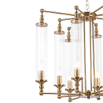 Люстра с 8-ю прозрачными цилиндрическими плафонами Jeanette варинант исполнения - 9 | Loft Concept в Воронеже