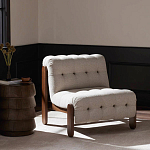 Кресло с деревянным каркасом и обивкой из ткани букле Medieval Furniture варинант исполнения - 2 | Loft Concept в Воронеже