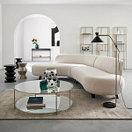 Приставной стол из сплава алюминия Solaris варинант исполнения - 3 | Loft Concept в Воронеже