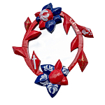 Зеркало овальное Love God варинант исполнения - 1 | Loft Concept в Воронеже