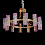 Люстра круглая с текстурными цилиндрическими плафонами Glimpse варинант исполнения - 2 | Loft Concept в Воронеже