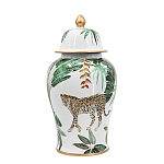 Ваза из фарфора с ручной росписью Leopard Collection  варинант исполнения - 3 | Loft Concept в Воронеже