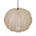 Подвесной светильник с бежевым тканевым абажуром Modern Textured Table Lamp варинант исполнения - 3 | Loft Concept в Воронеже