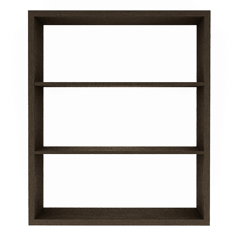 Полка-модуль для книг Primo длина 110 Темный дуб Древесина Черный в Воронеже | Loft Concept 