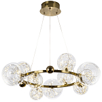 Дизайнерская кольцевая люстра с гирляндой внутри стеклянных плафонов Iona Garland Chandelier 9 варинант исполнения - 2 | Loft Concept в Воронеже