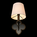 Бра с белым текстильным абажуром и фигурным основанием с зеркальной вставкой Vitorino варинант исполнения - 17 | Loft Concept в Воронеже