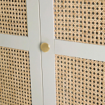 Шкаф с тремя дверцами из плетеного ротанга Tomio Wicker Furniture варинант исполнения - 7 | Loft Concept в Воронеже