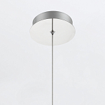 Подвесной светильник хромированного цвета с прозрачным цилиндрическим стеклянным плафоном Eurofase варинант исполнения - 7 | Loft Concept в Воронеже