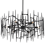 Люстра черная остроконечной формы Black Satin варинант исполнения - 4 | Loft Concept в Воронеже