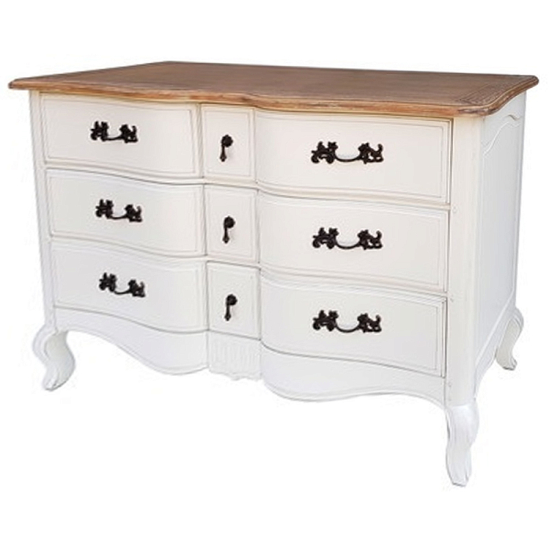 Комод бежевый в стиле Прованс Montmartre Provence Beige Wide Бежевый Коричневый Бронза в Воронеже | Loft Concept 