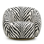 Кресло Bear с принтом Зебра варинант исполнения - 2 | Loft Concept в Воронеже