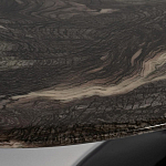 Стол журнальный овальный с столешницей из искусственного мрамора Alonso Gloss варинант исполнения - 3 | Loft Concept в Воронеже