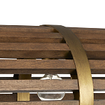 Люстра линейная полукруглой формы Wooden Horseshoe варинант исполнения - 1 | Loft Concept в Воронеже