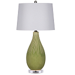Настольная лампа зеленая грушевидной формы Rich Green Glaze варинант исполнения - 3 | Loft Concept в Воронеже