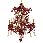 Люстра с декором в виде кораллов и ракушек Corals and Shells Chandelier Red варинант исполнения - 3 | Loft Concept в Воронеже